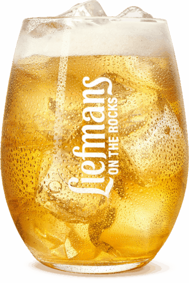 Liefmans On The Rocks Peach glass